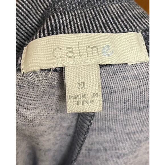 Johnny Was Calme‎ Cozy Lounge Jogger Pants Size XL Blue Stripe Comfort Ankle NWT - Picture 5 of 7